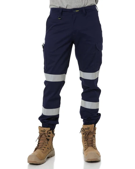 Оптовые мужские брюки для работы на открытом воздухе, светоотражающие карманные униформы на заказ, походные темно-синие тактические брюки-карго
